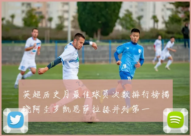 英超历史月最佳球员次数排行榜揭晓阿圭罗凯恩萨拉赫并列第一